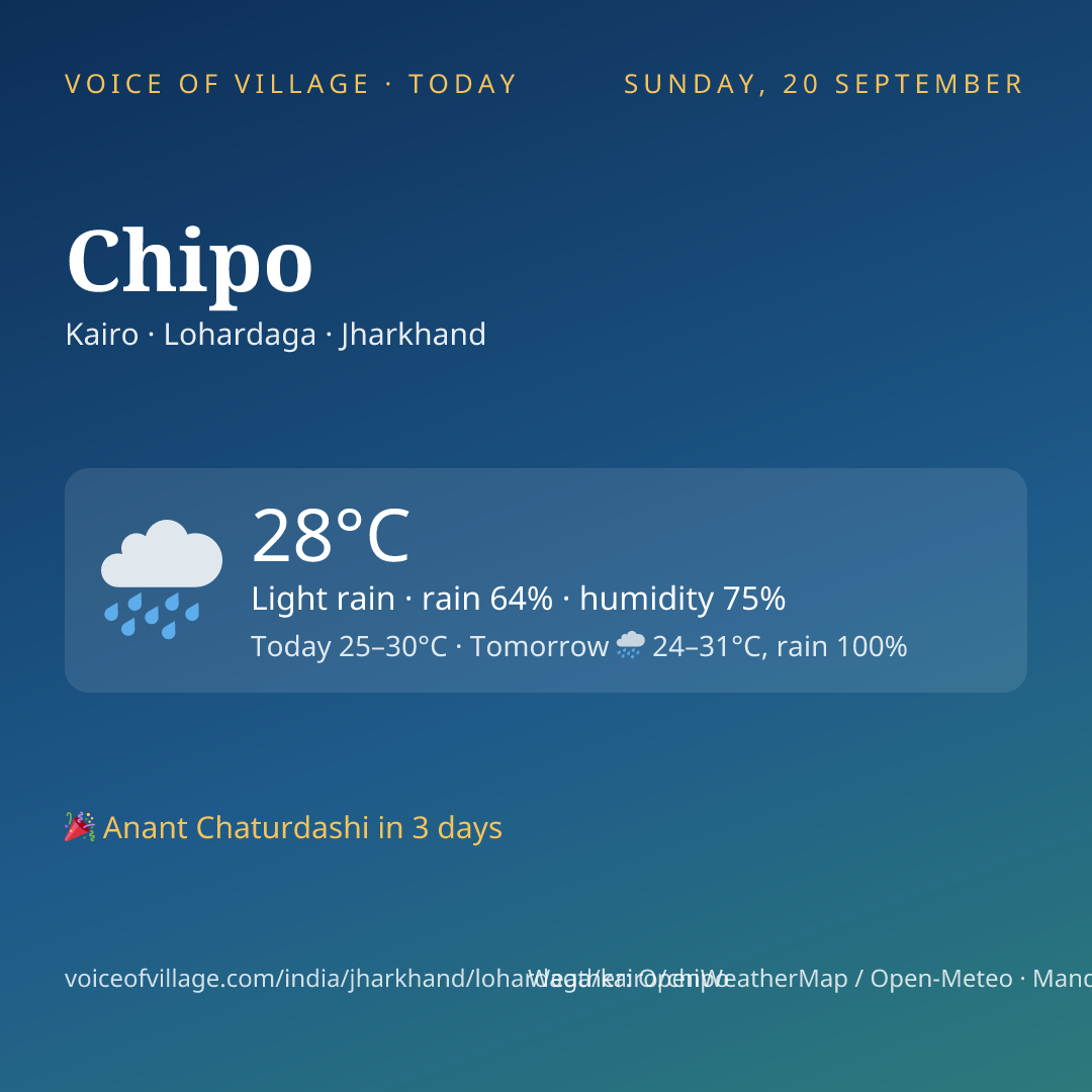 Chipo today
