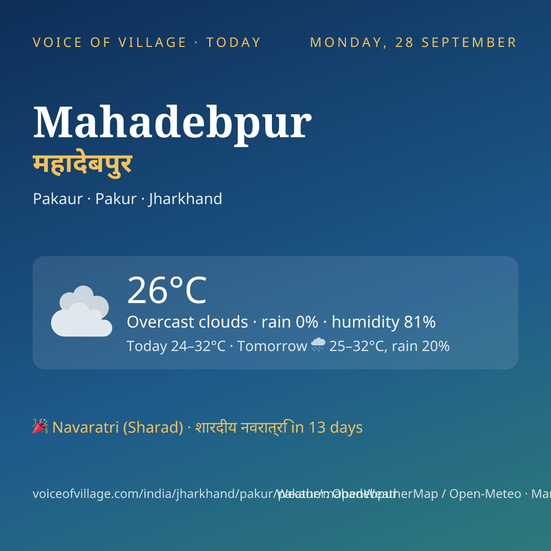 Mahadebpur today