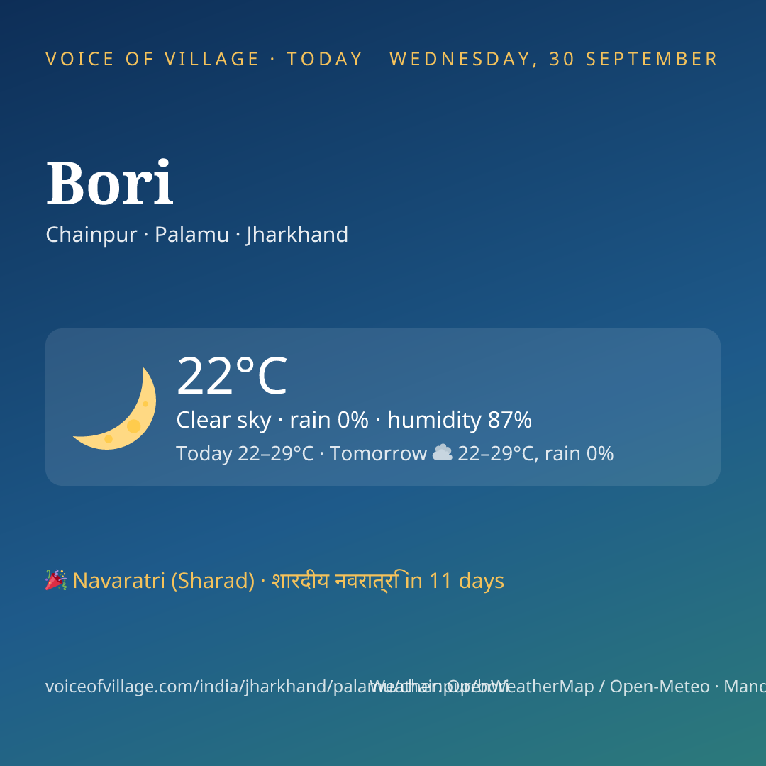 Bori today