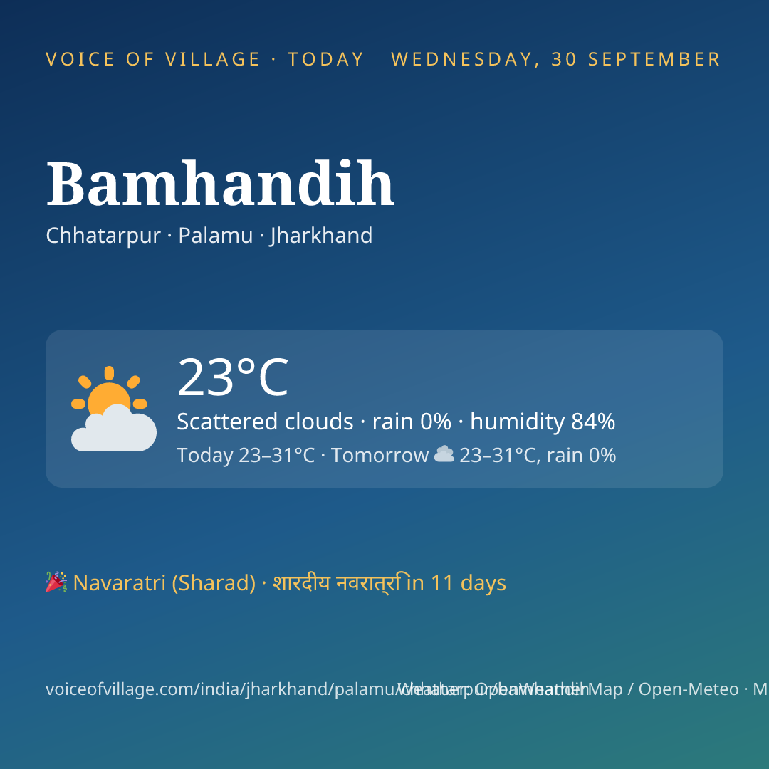 Bamhandih today