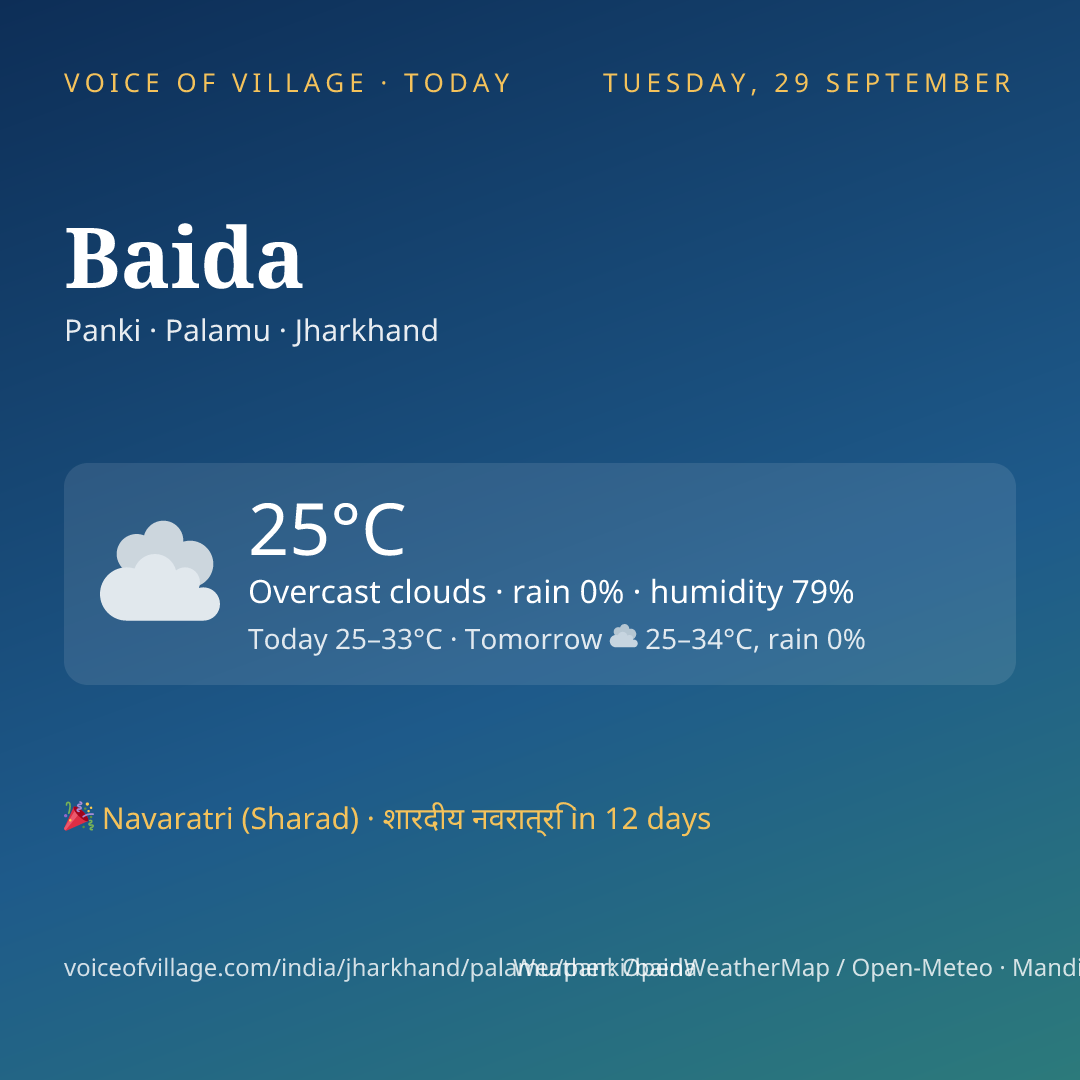 Baida today