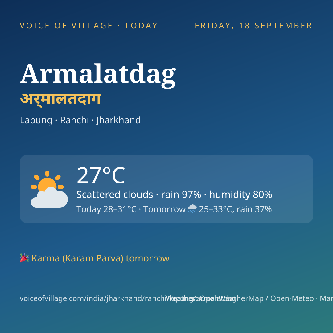Armalatdag today