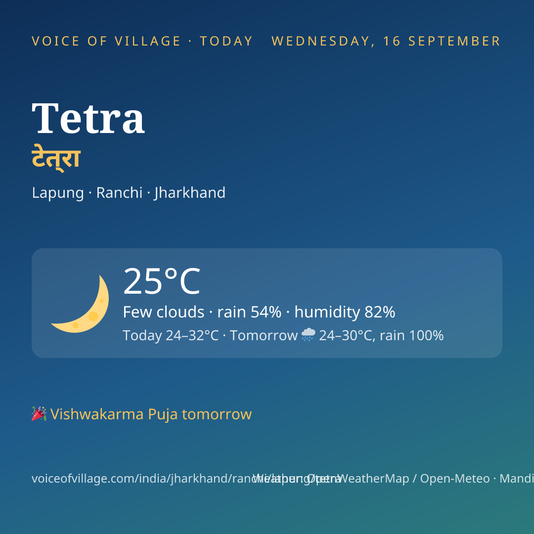 Tetra today