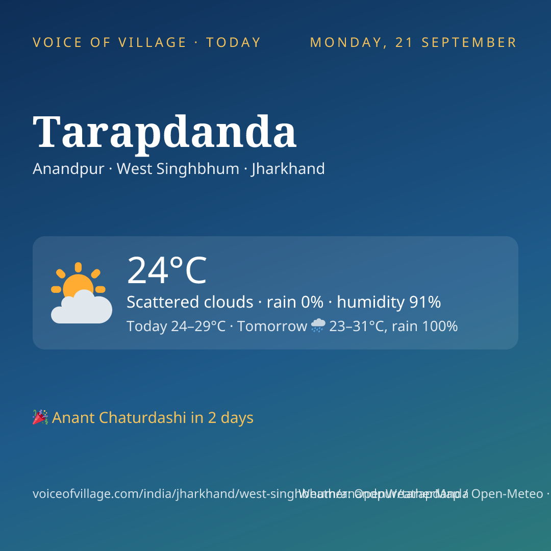 Tarapdanda today