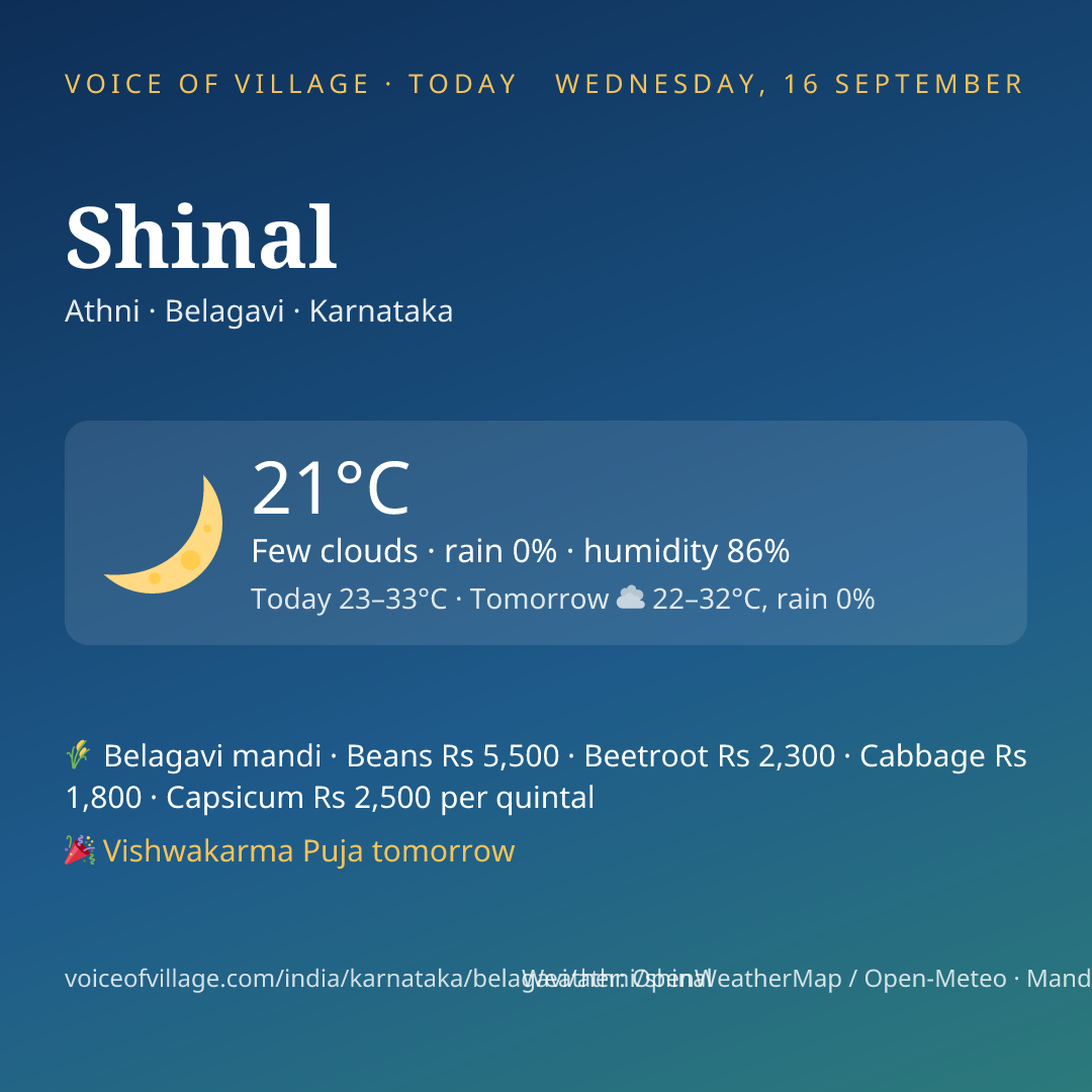 Shinal today