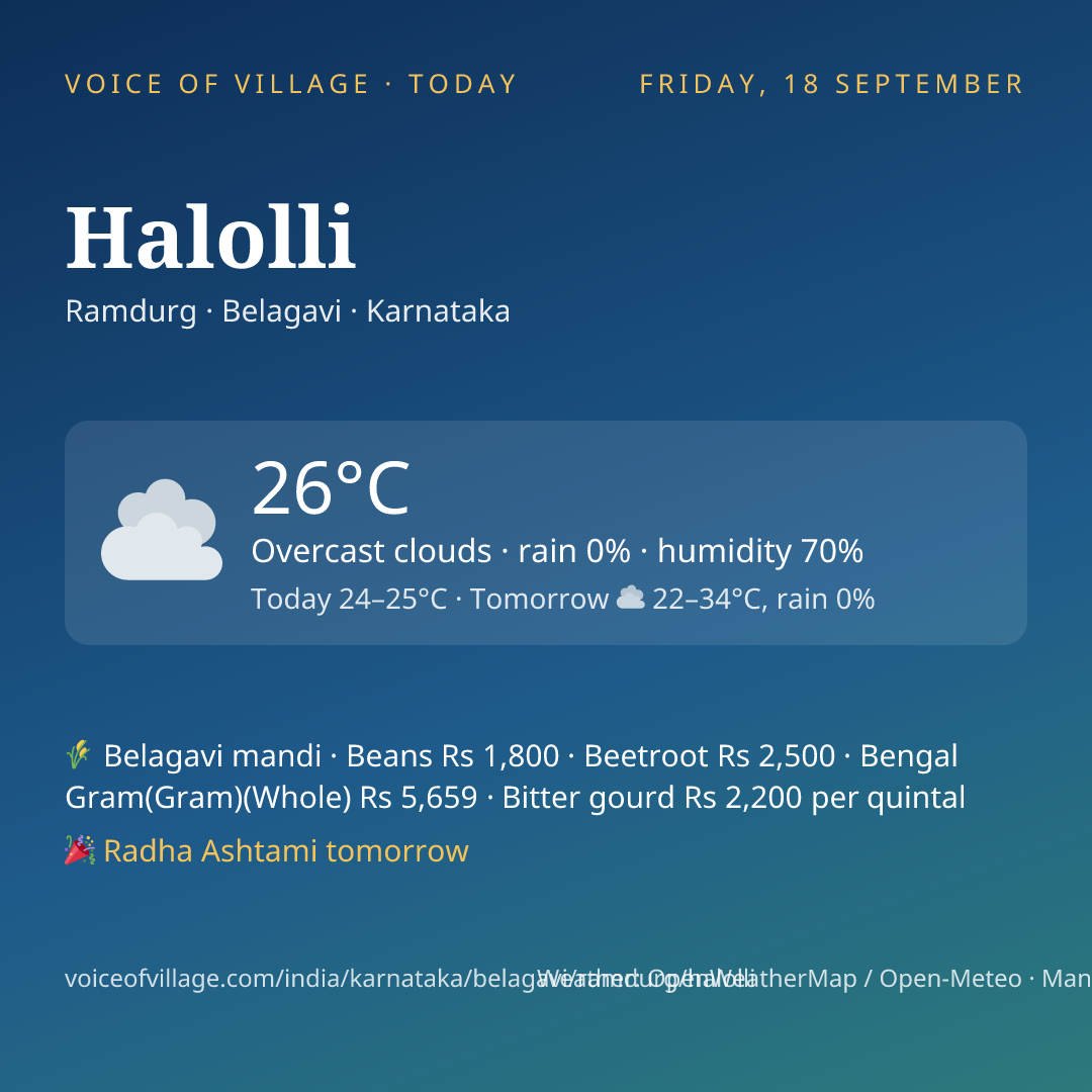 Halolli today