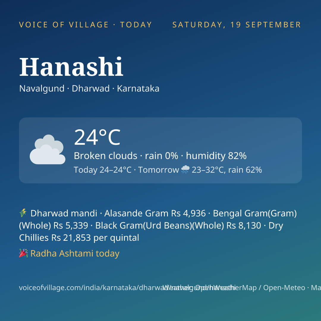 Hanashi today