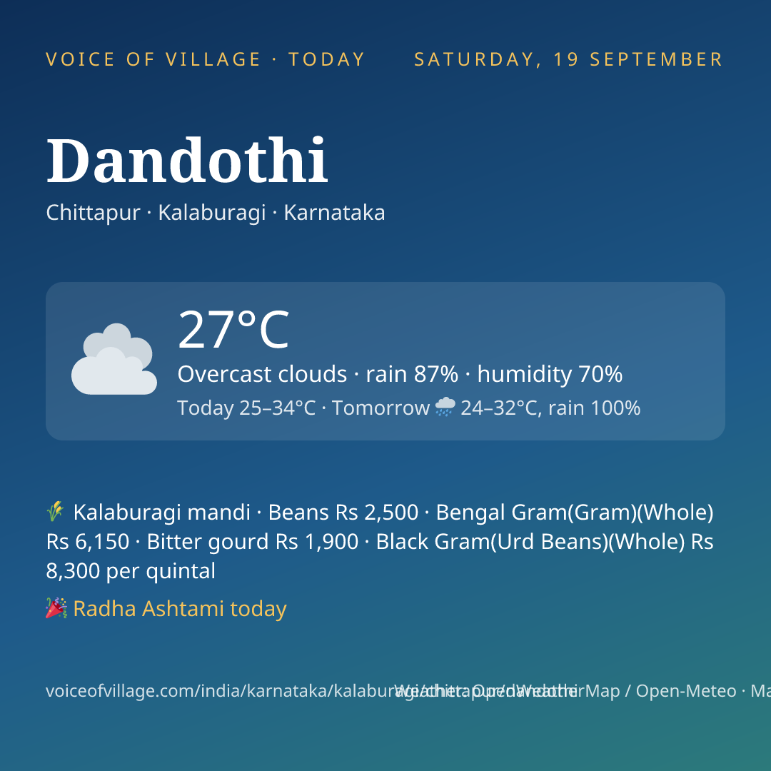 Dandothi today