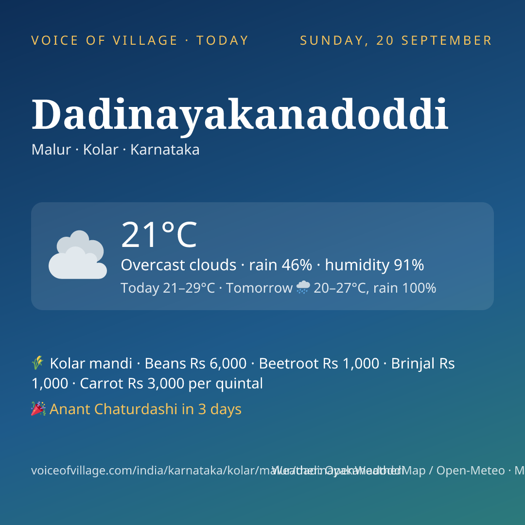 Dadinayakanadoddi today