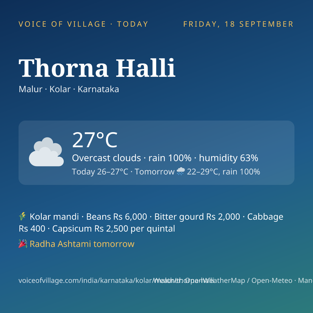 Thorna Halli today