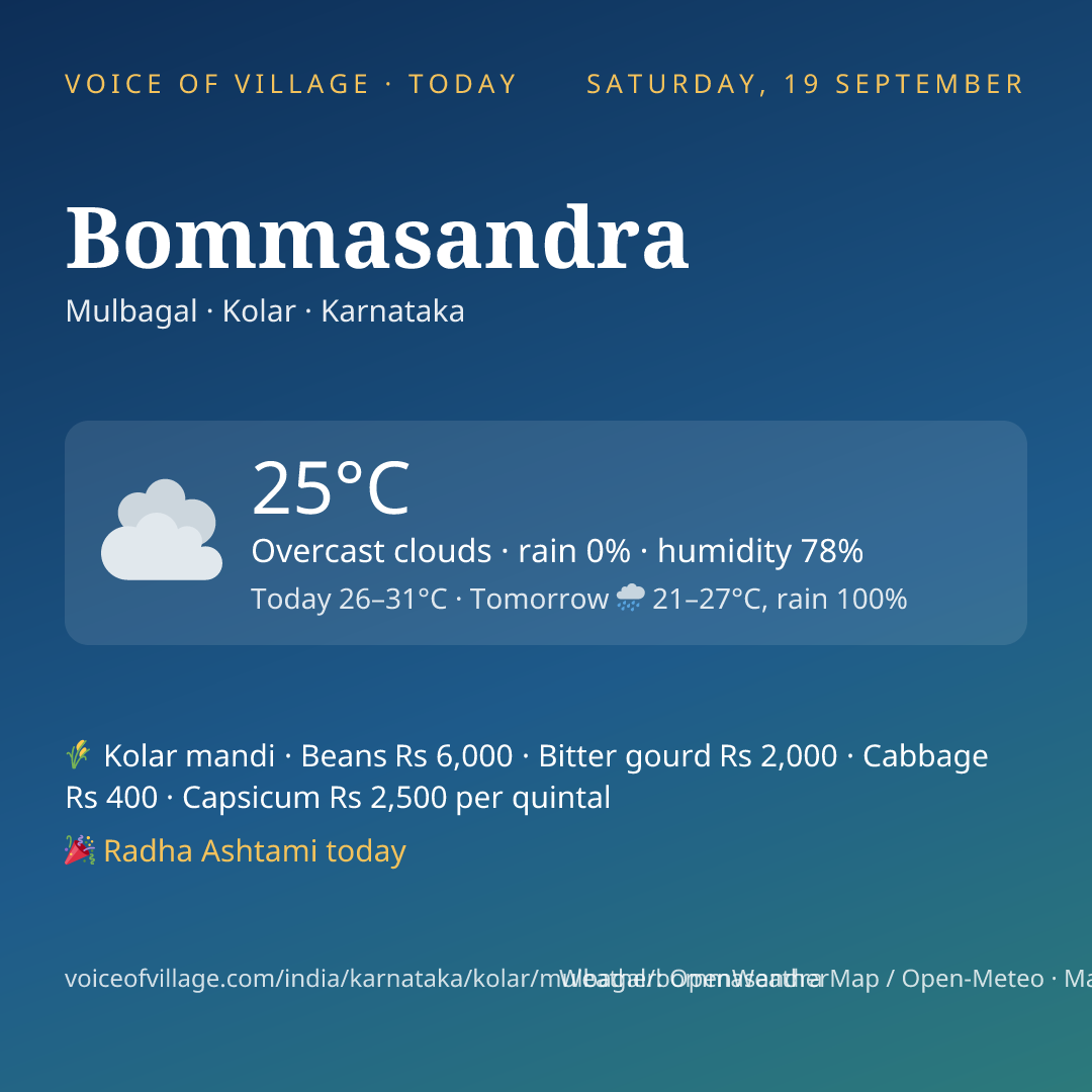 Bommasandra today