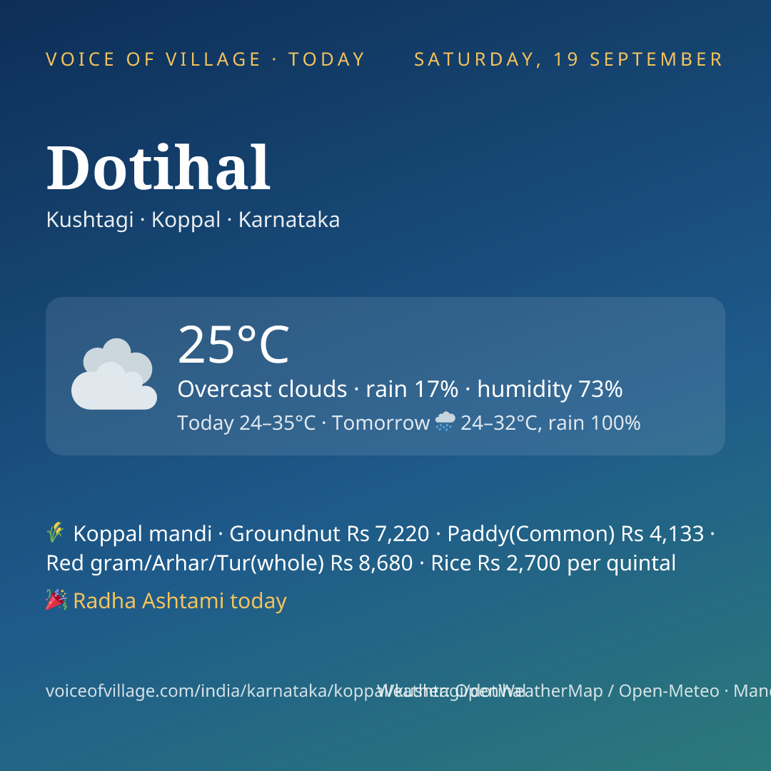 Dotihal today
