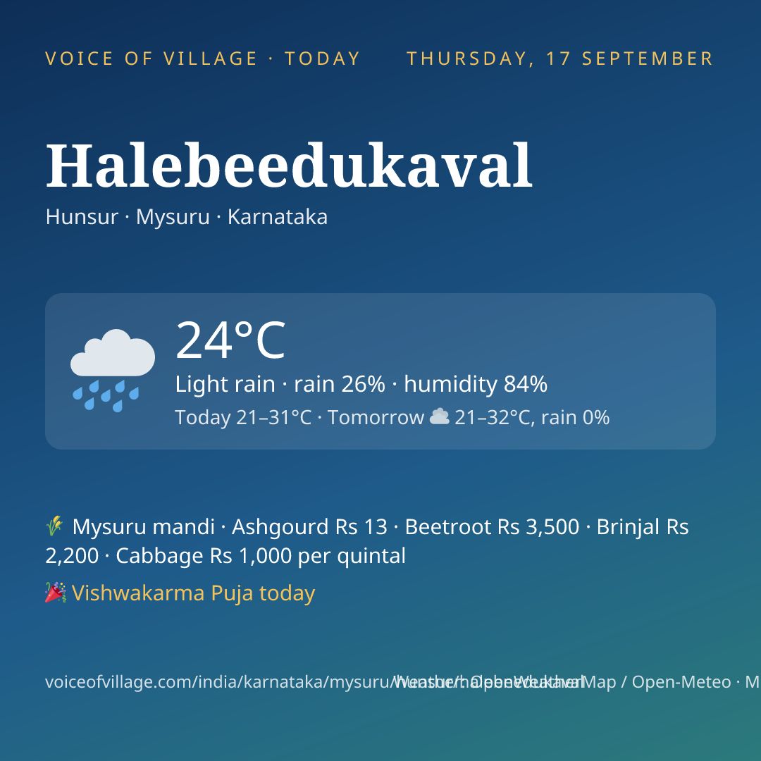 Halebeedukaval today