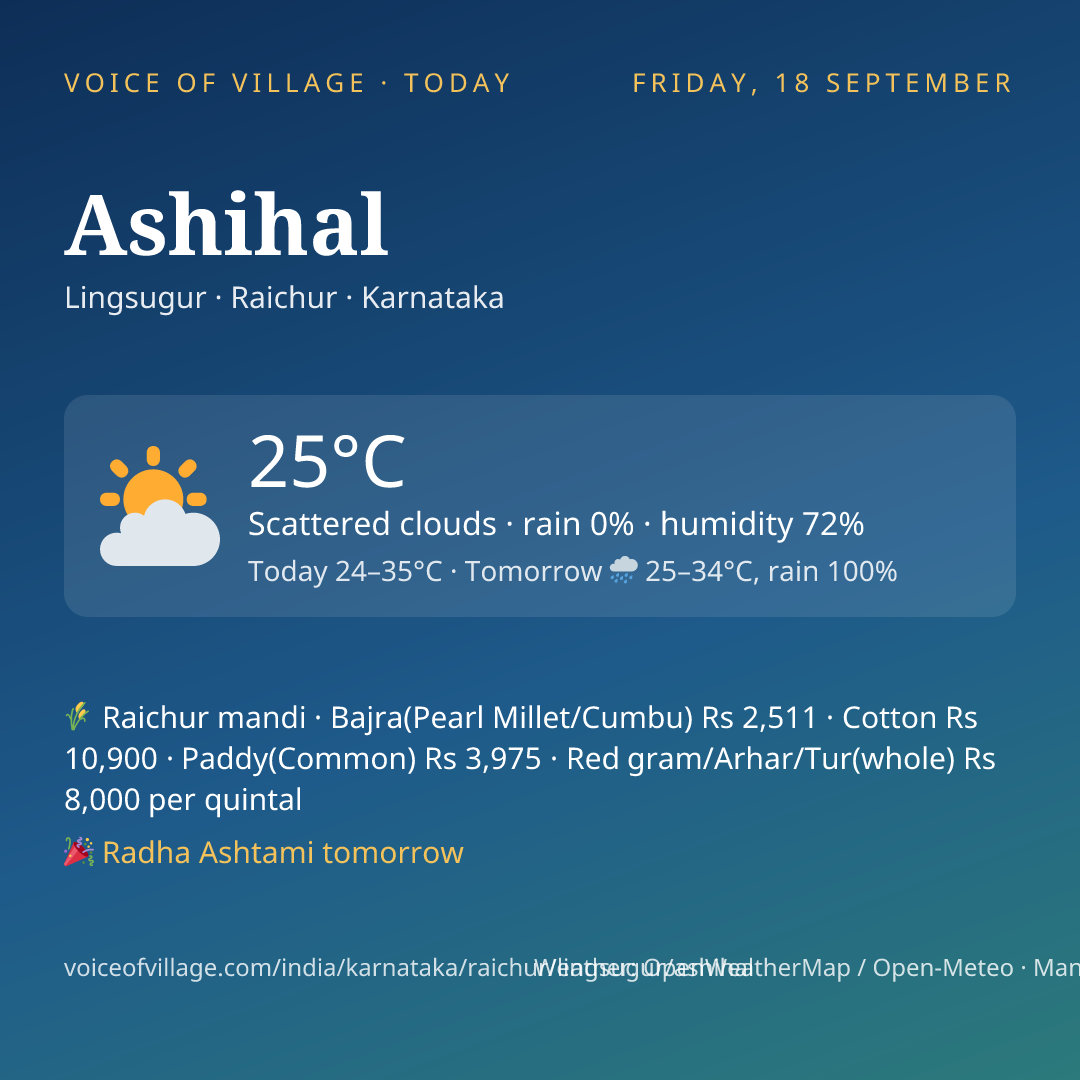 Ashihal today