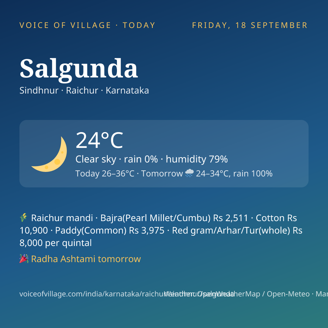 Salgunda today
