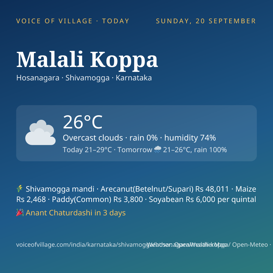 Malali Koppa today