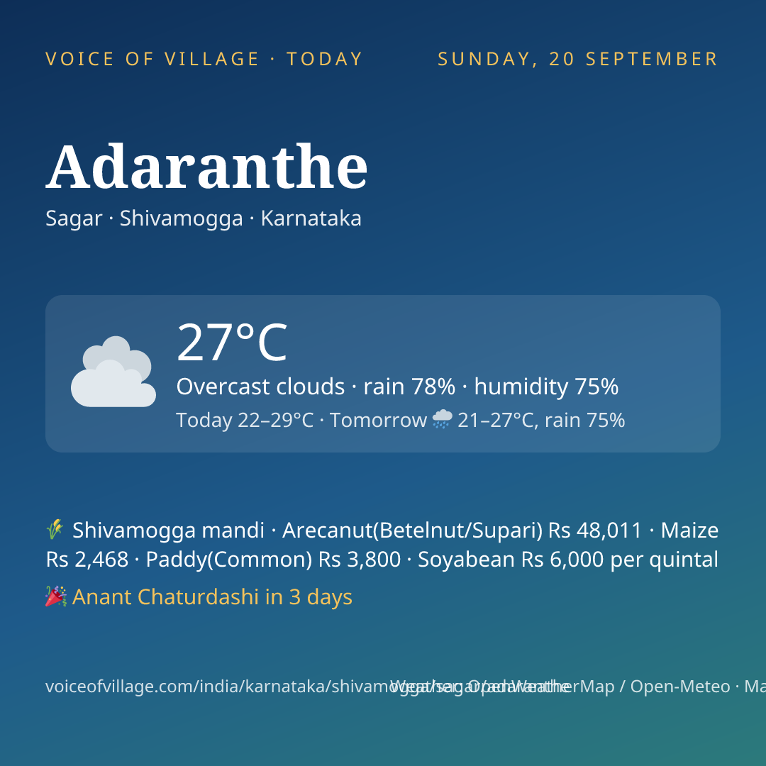 Adaranthe today