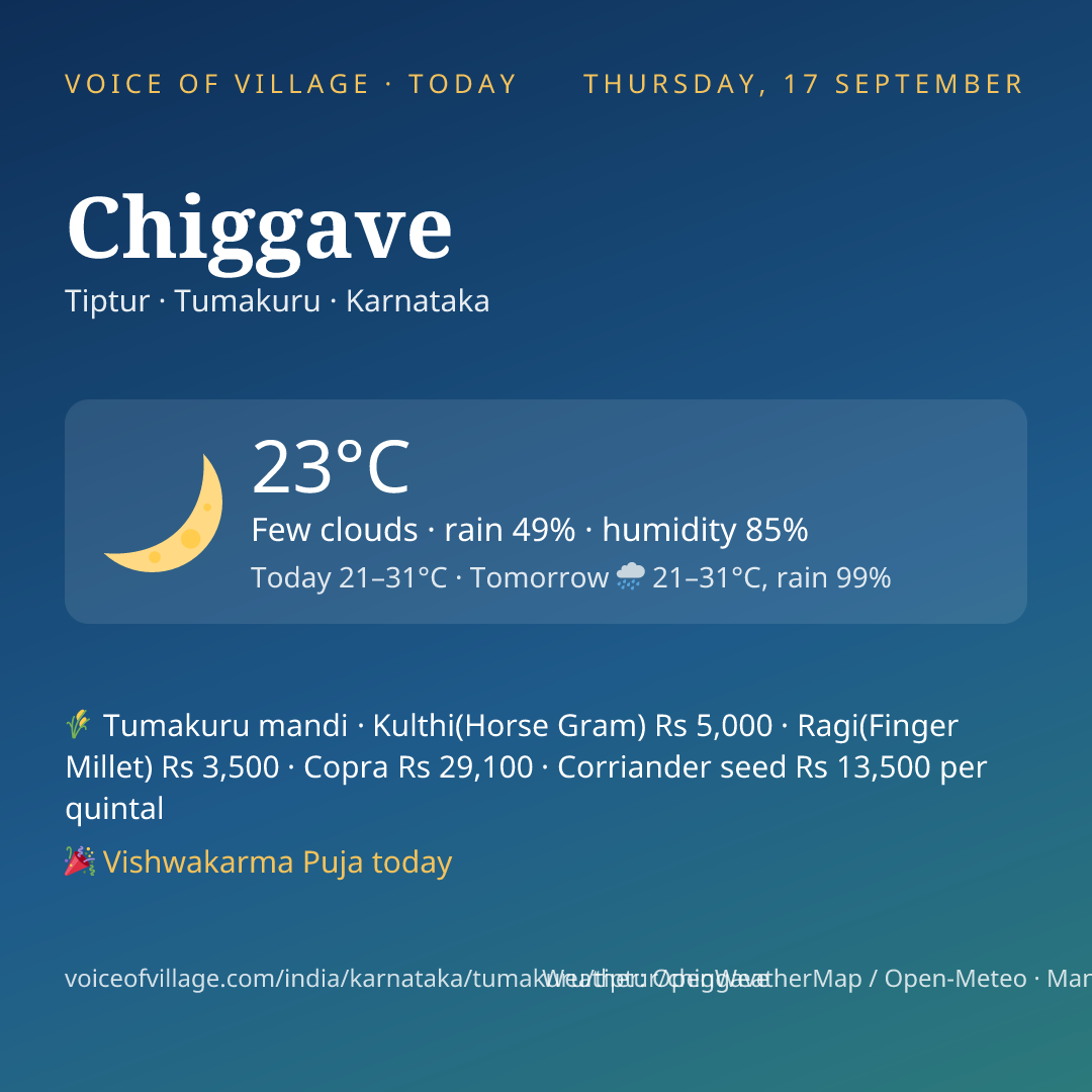 Chiggave today