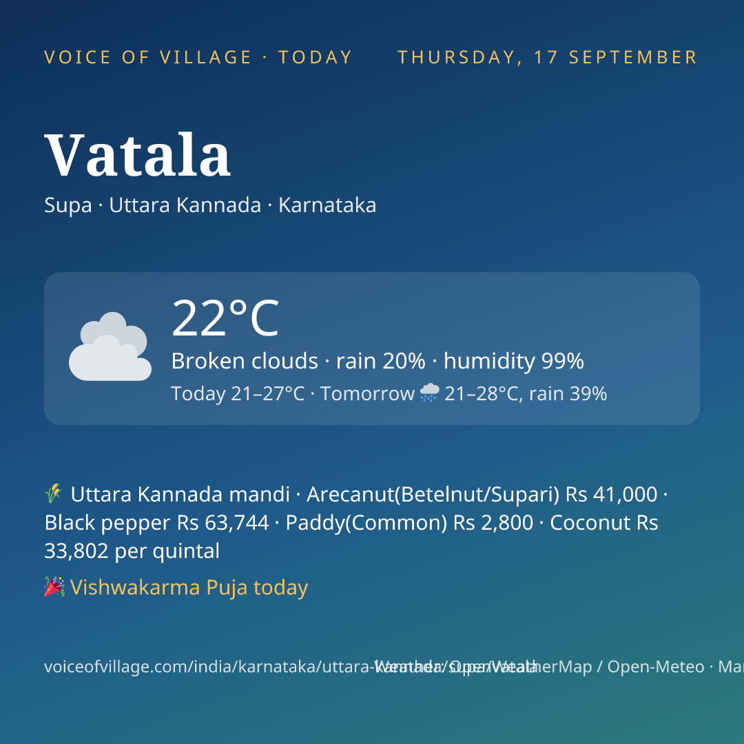 Vatala today