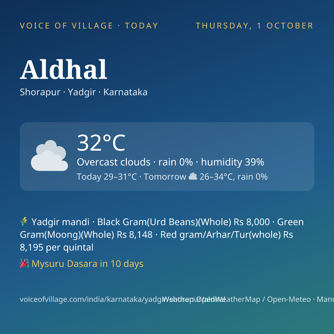 Aldhal today