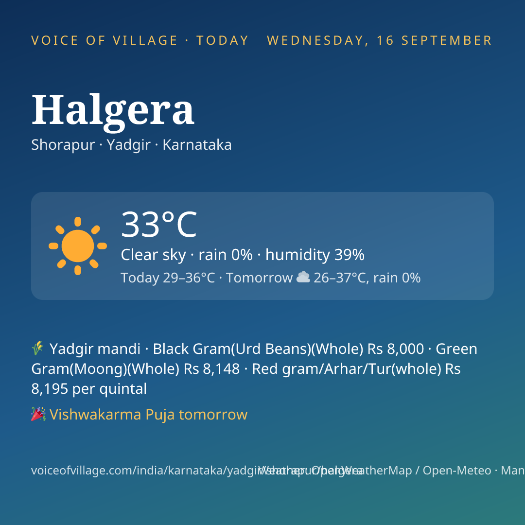 Halgera today