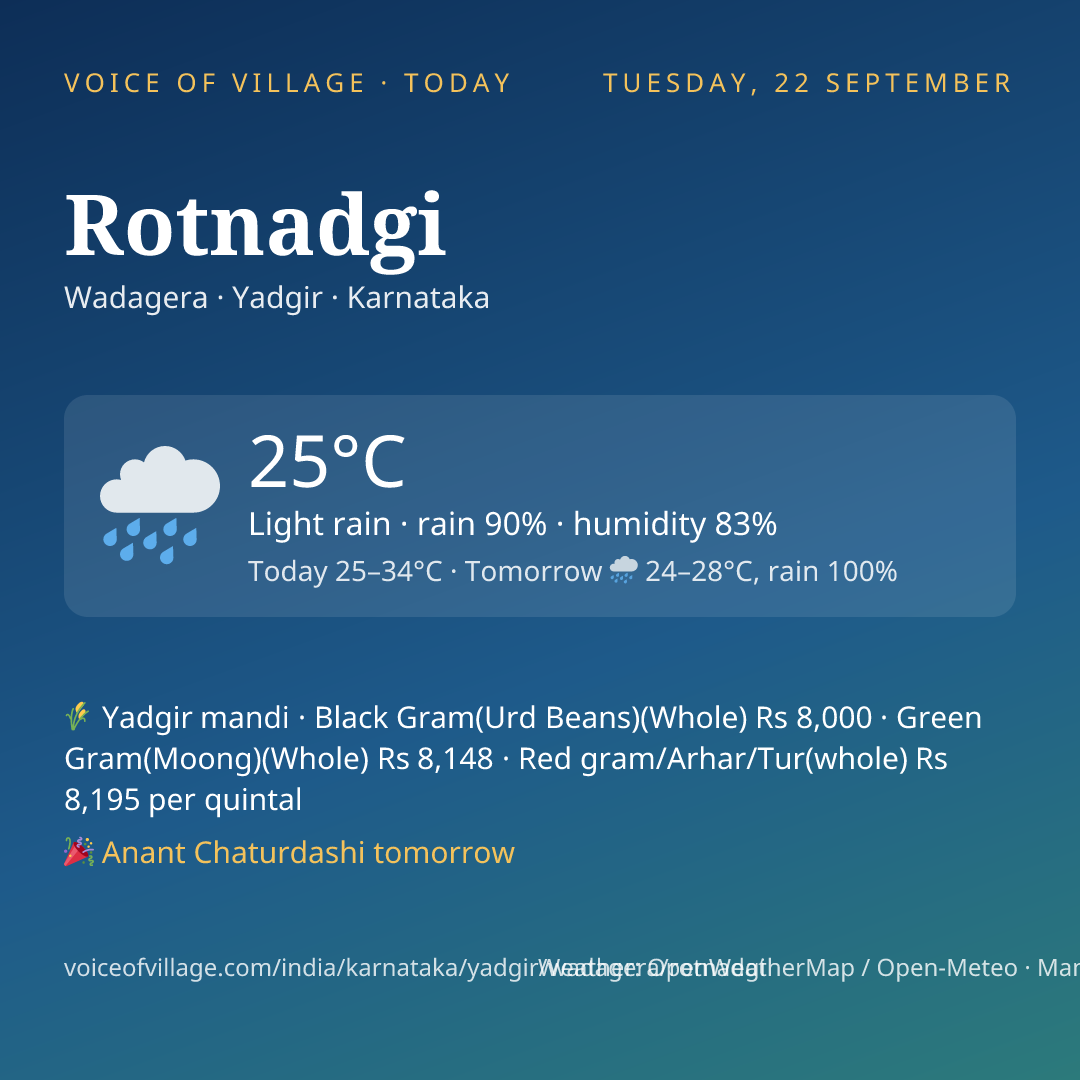 Rotnadgi today