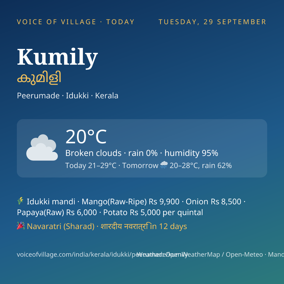 Kumily today
