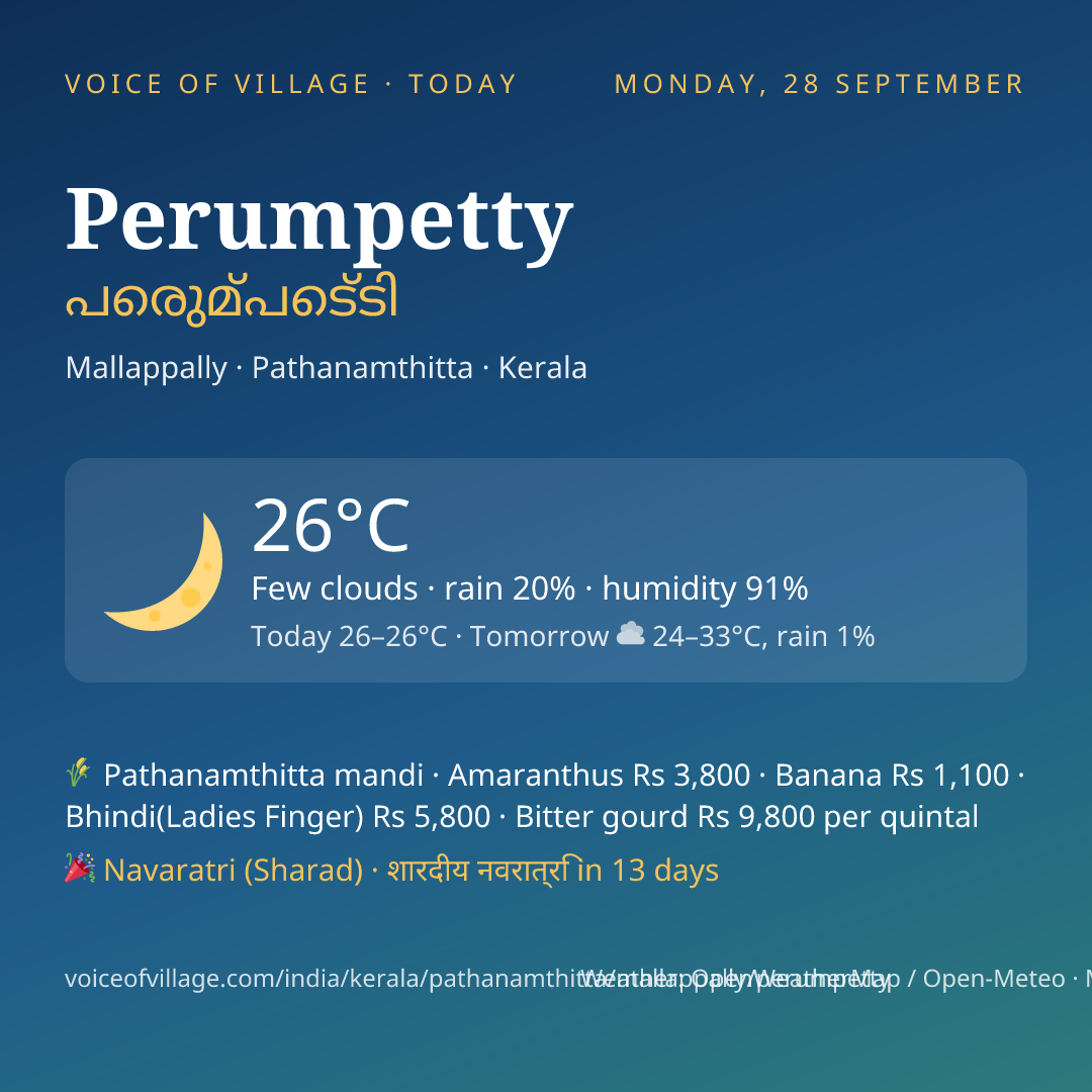 Perumpetty today
