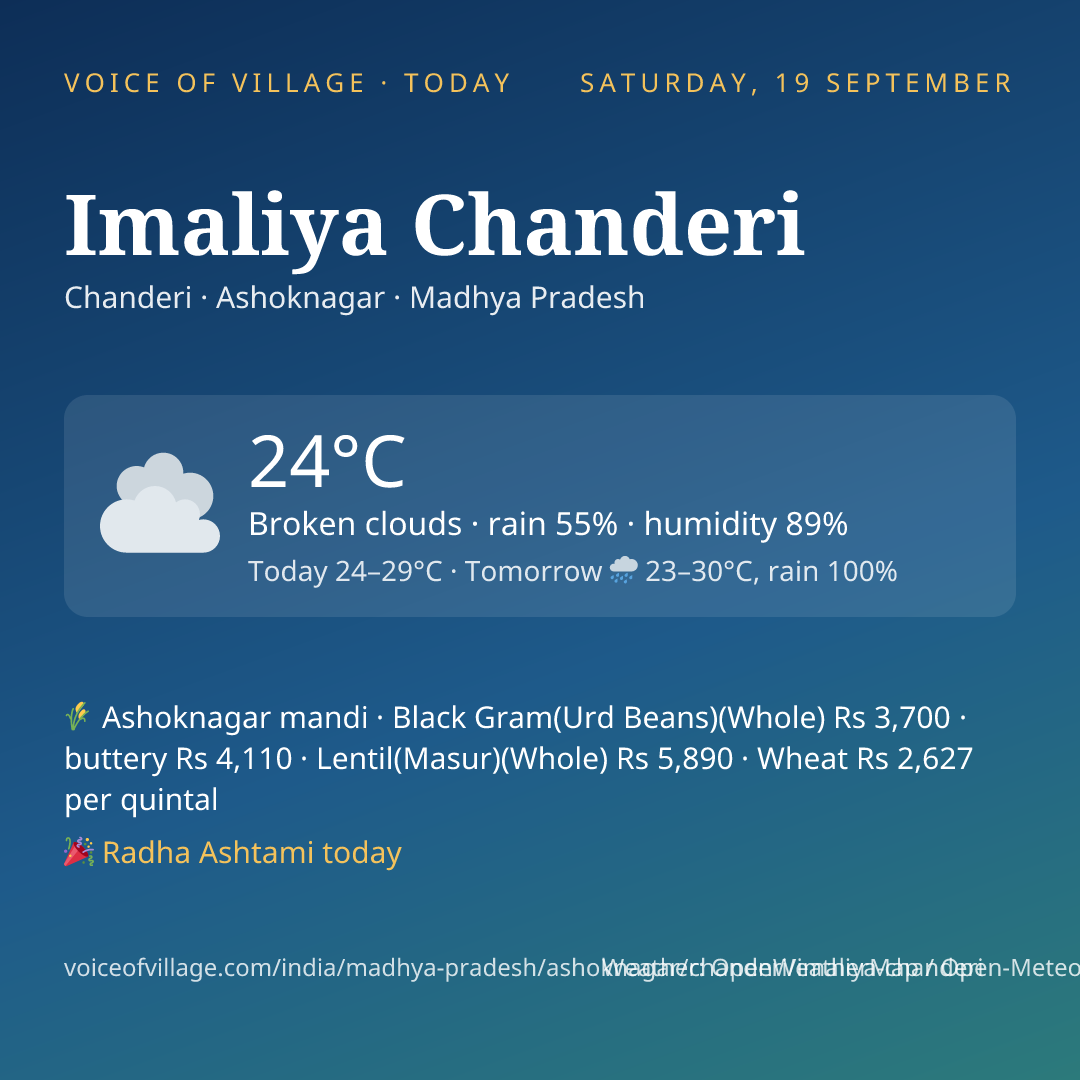 Imaliya Chanderi today