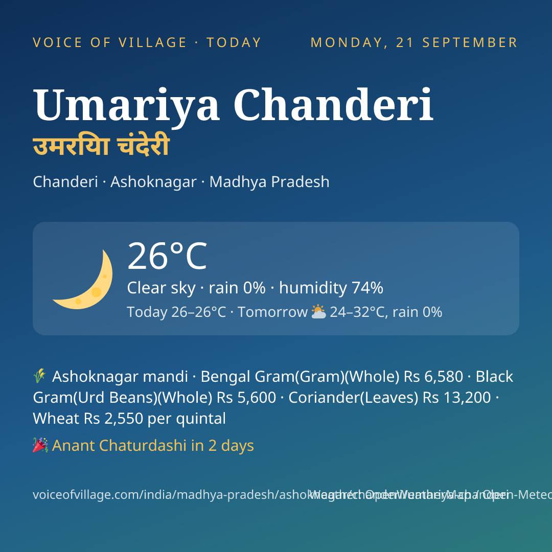 Umariya Chanderi today