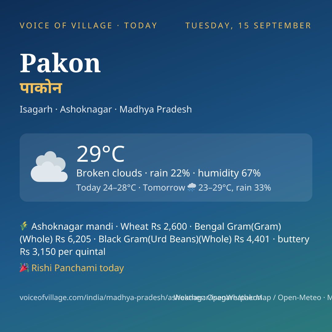 Pakon today