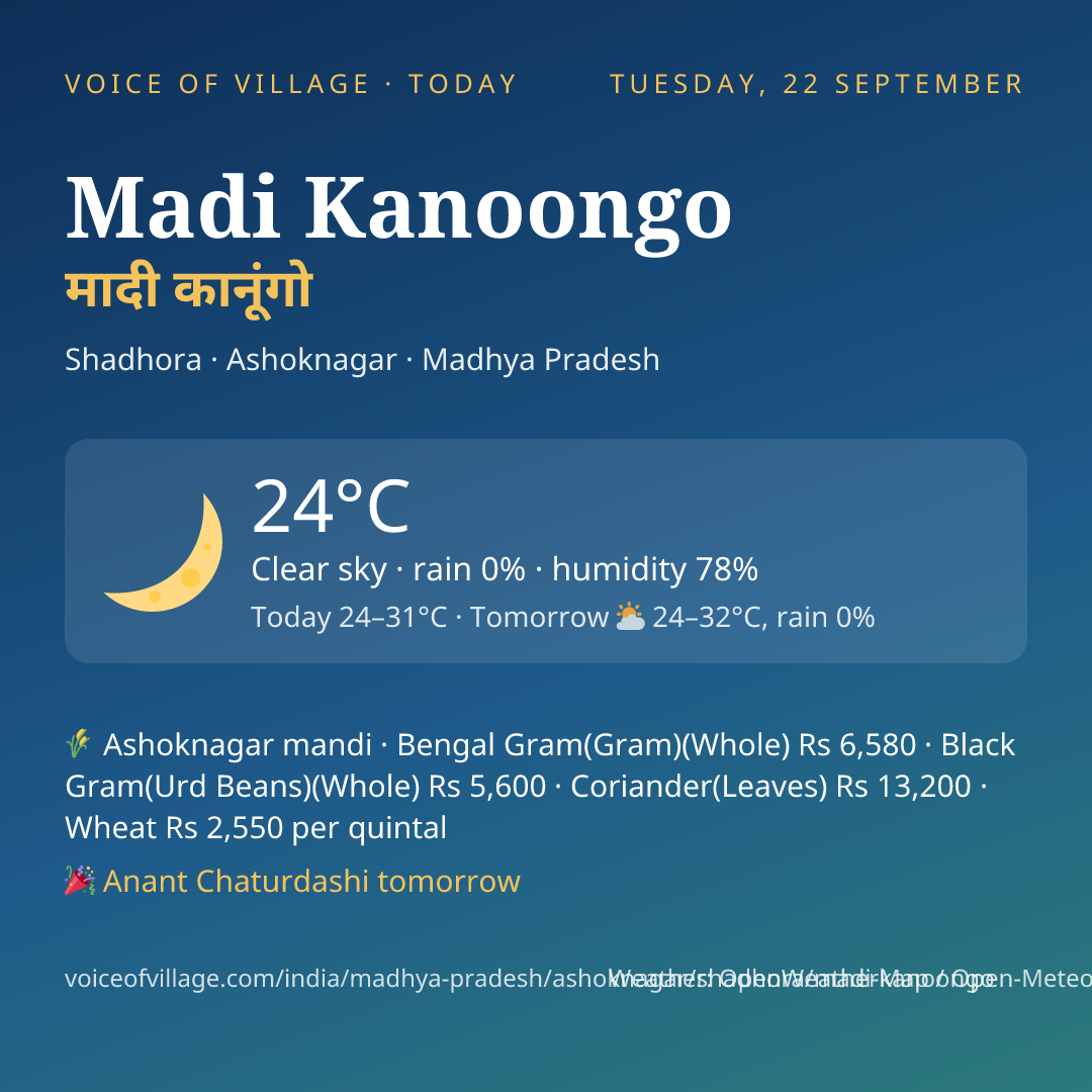 Madi Kanoongo today