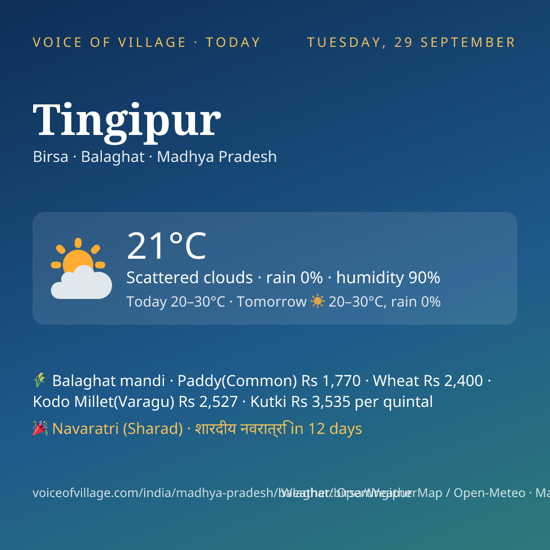 Tingipur today