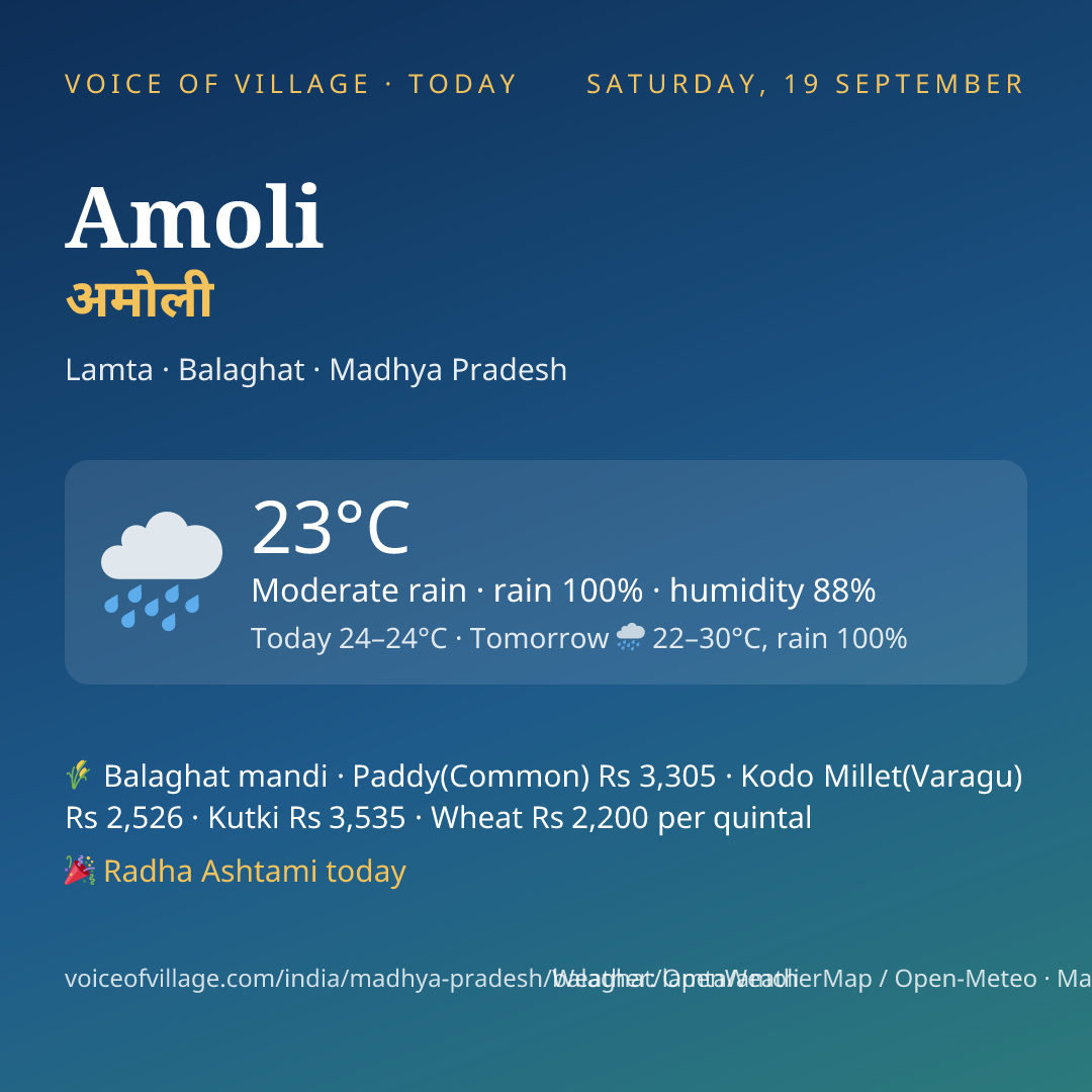 Amoli today