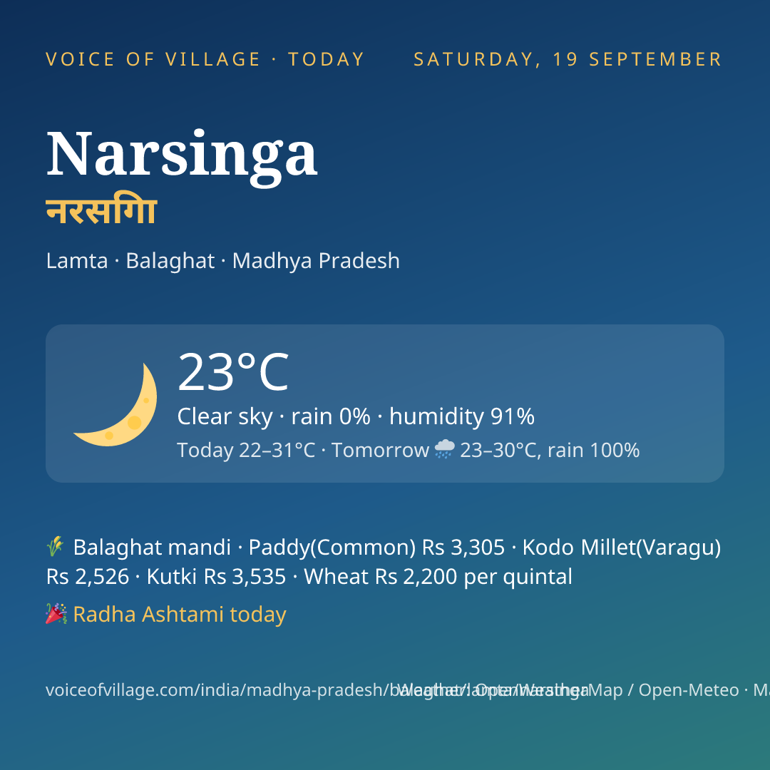 Narsinga today