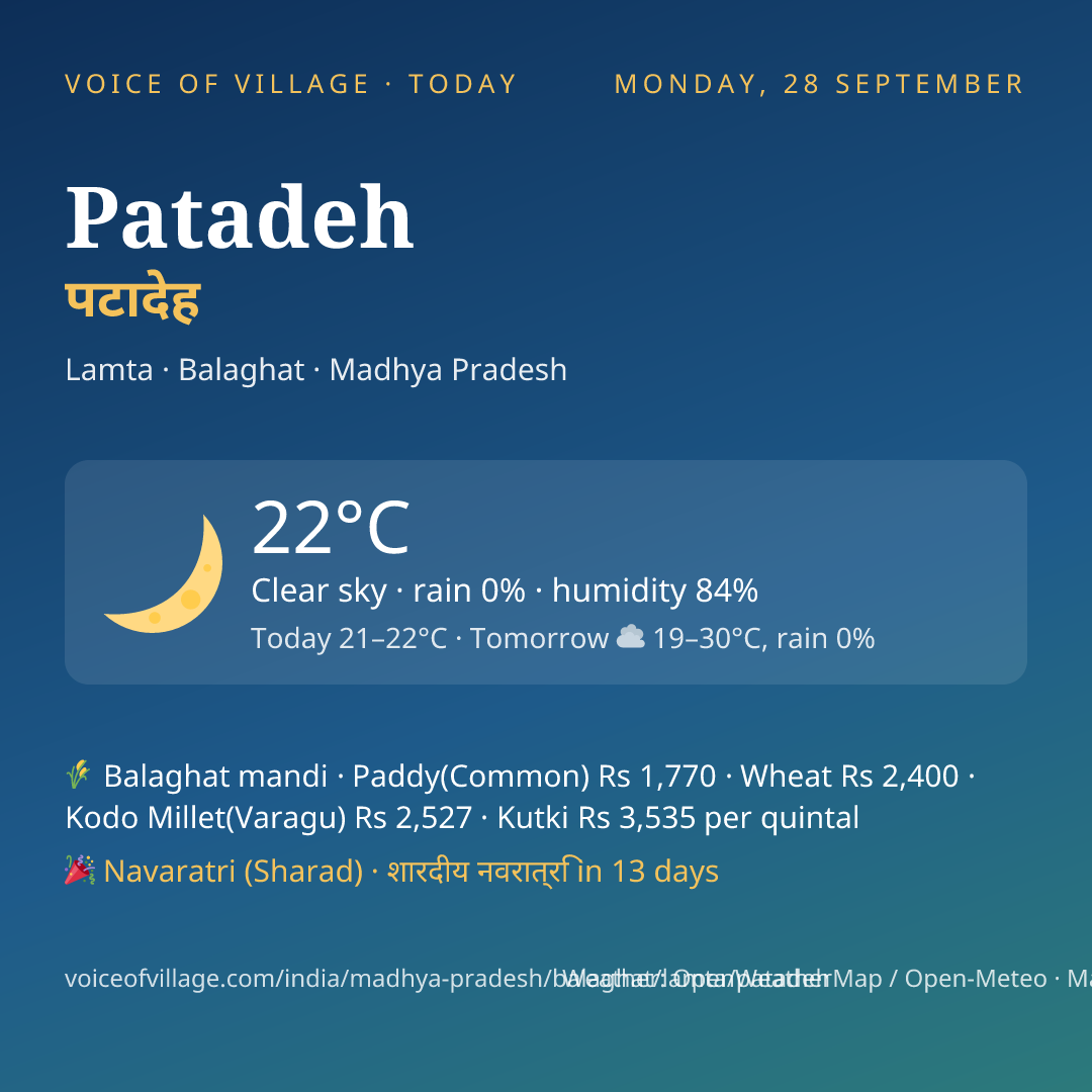 Patadeh today