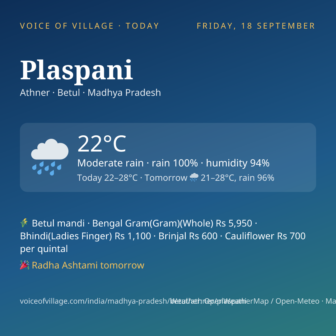 Plaspani today