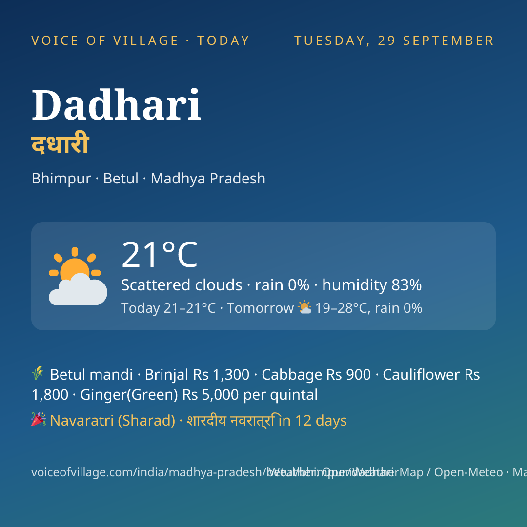 Dadhari today