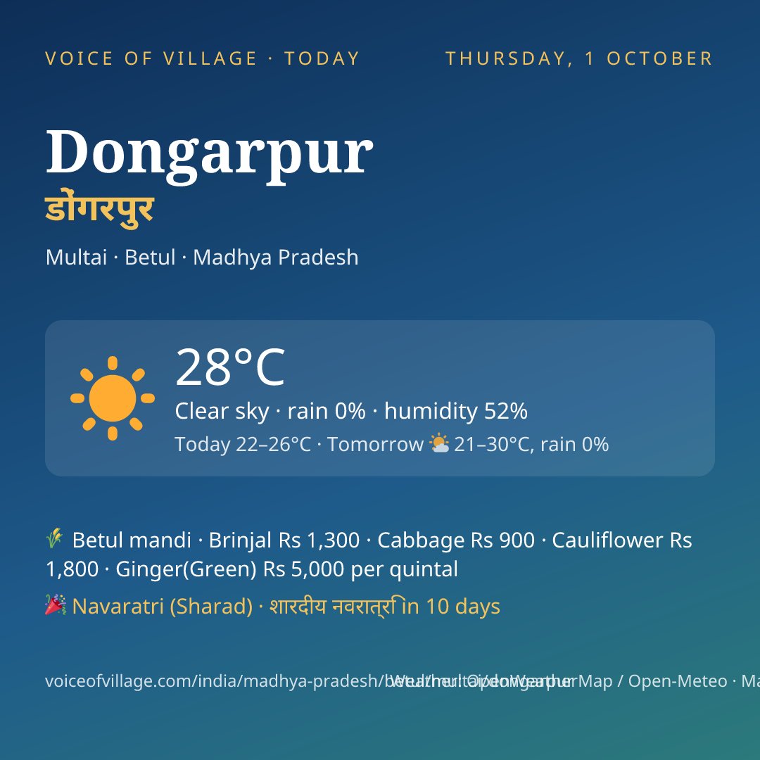 Dongarpur today
