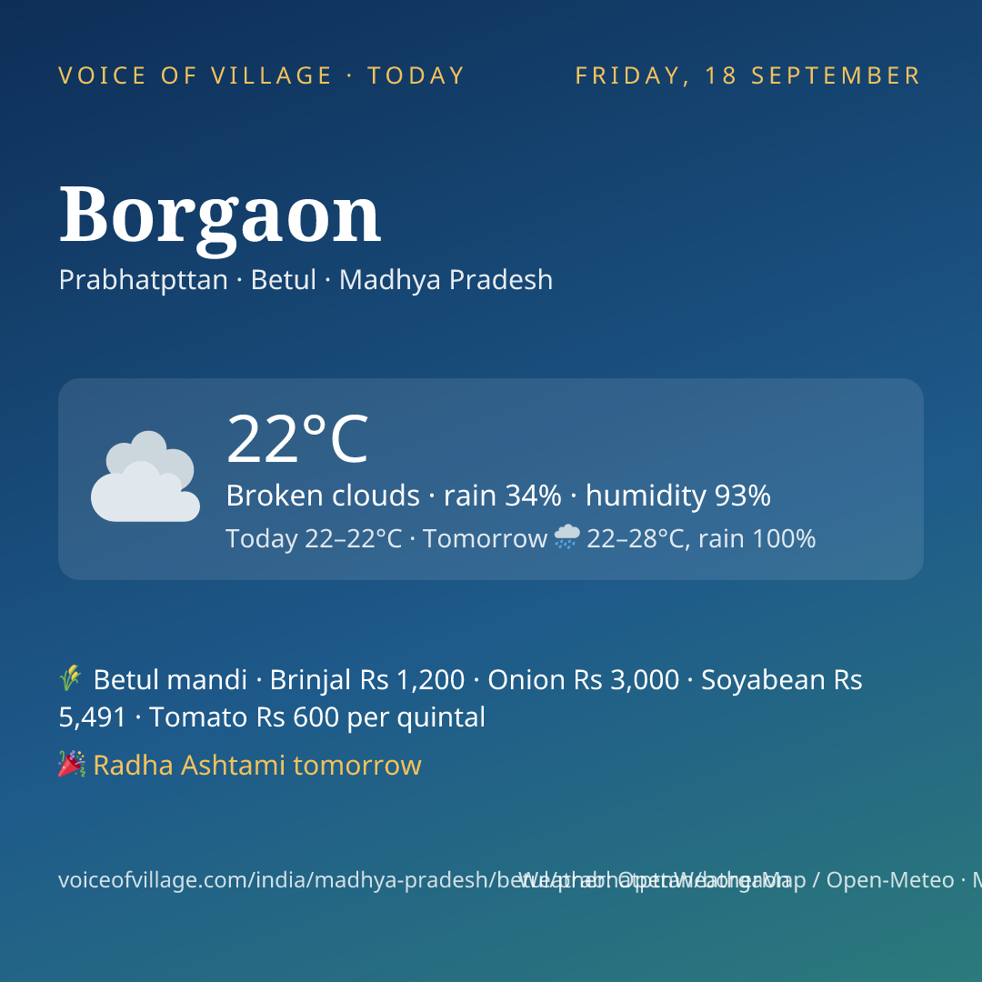 Borgaon today