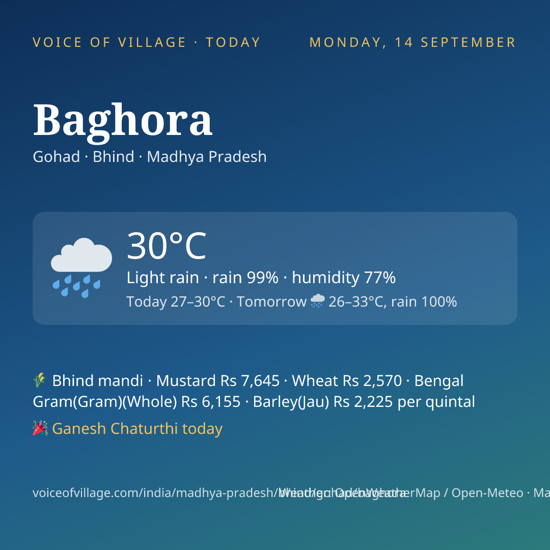 Baghora today