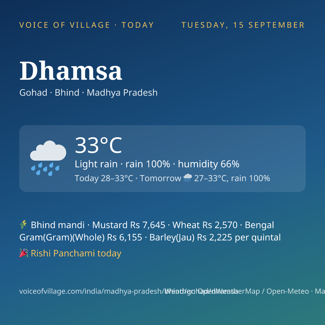 Dhamsa today