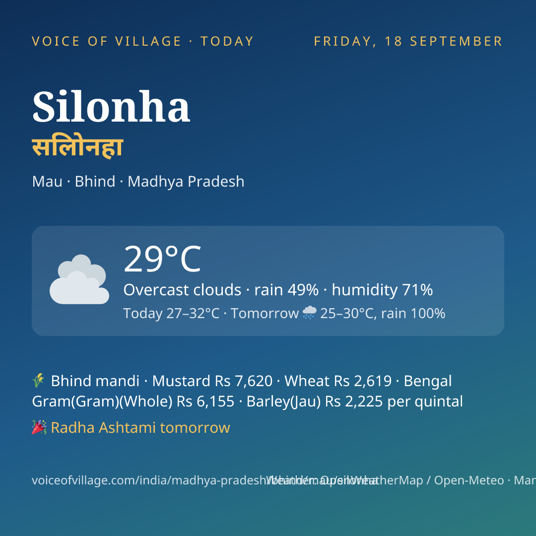 Silonha today