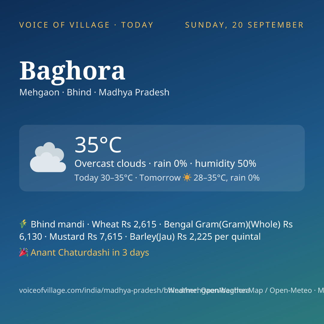 Baghora today