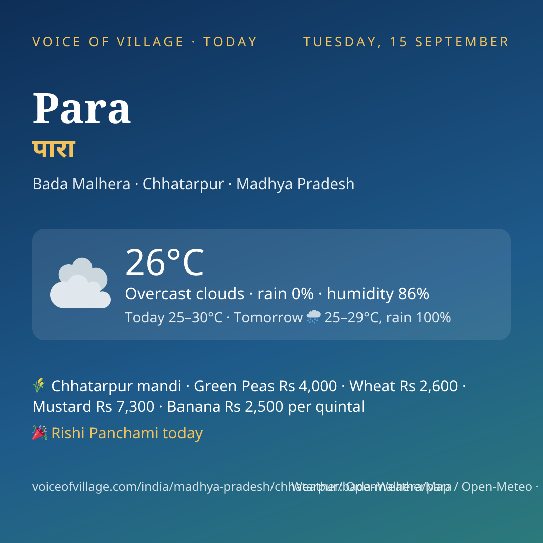 Para today