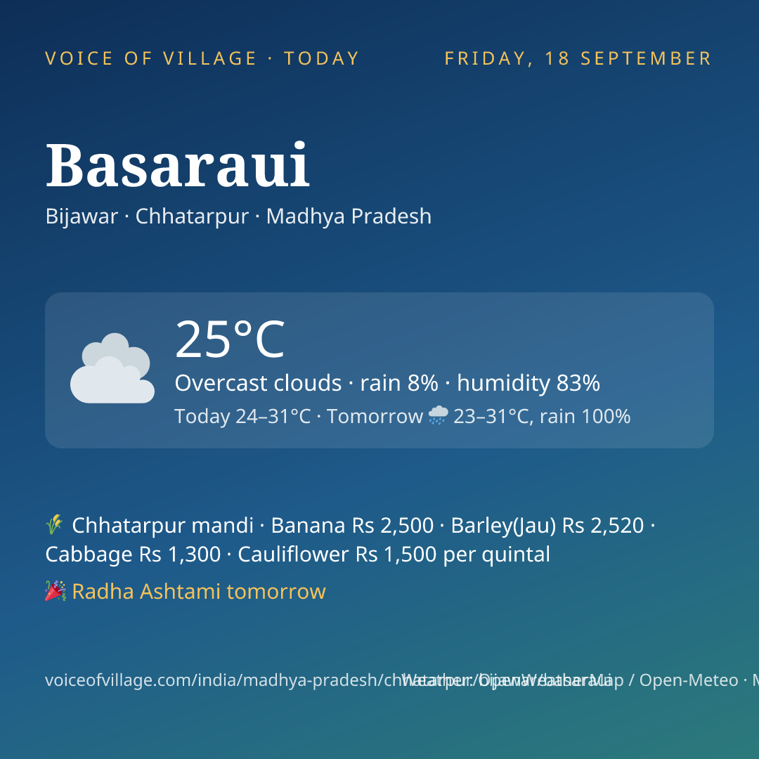 Basaraui today