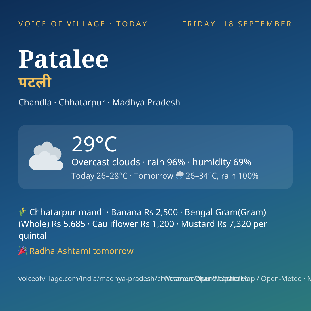 Patalee today