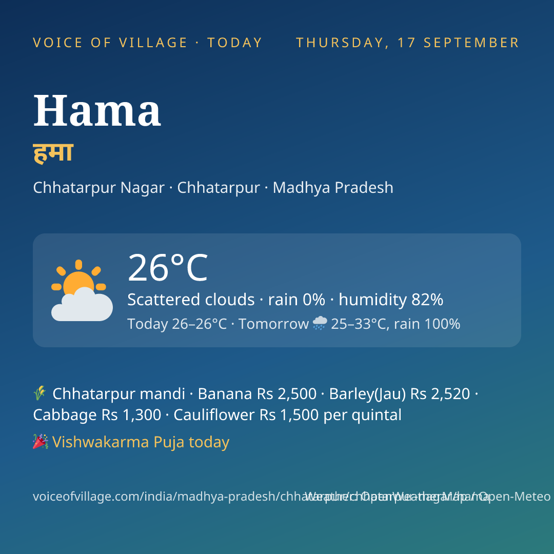 Hama today