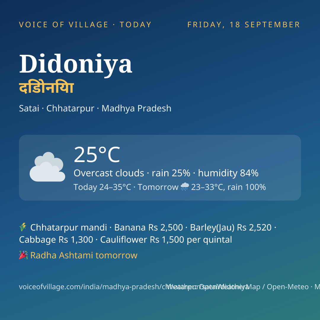 Didoniya today