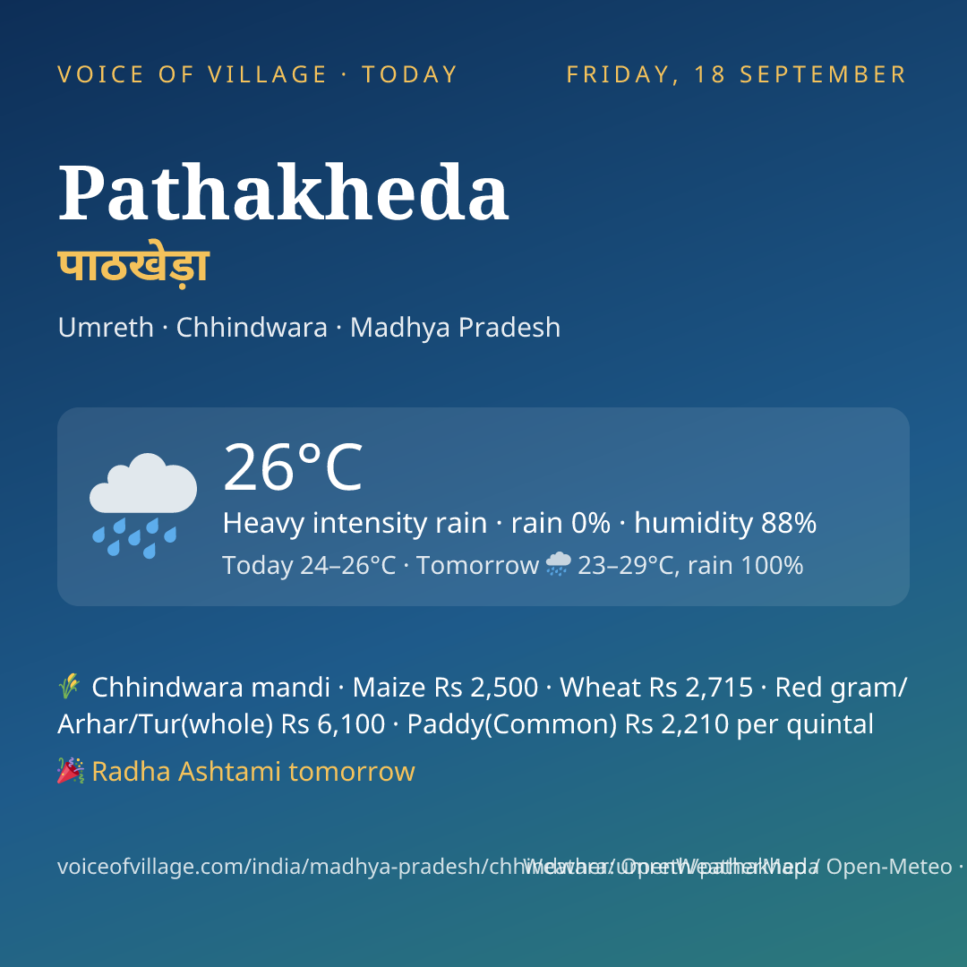 Pathakheda today